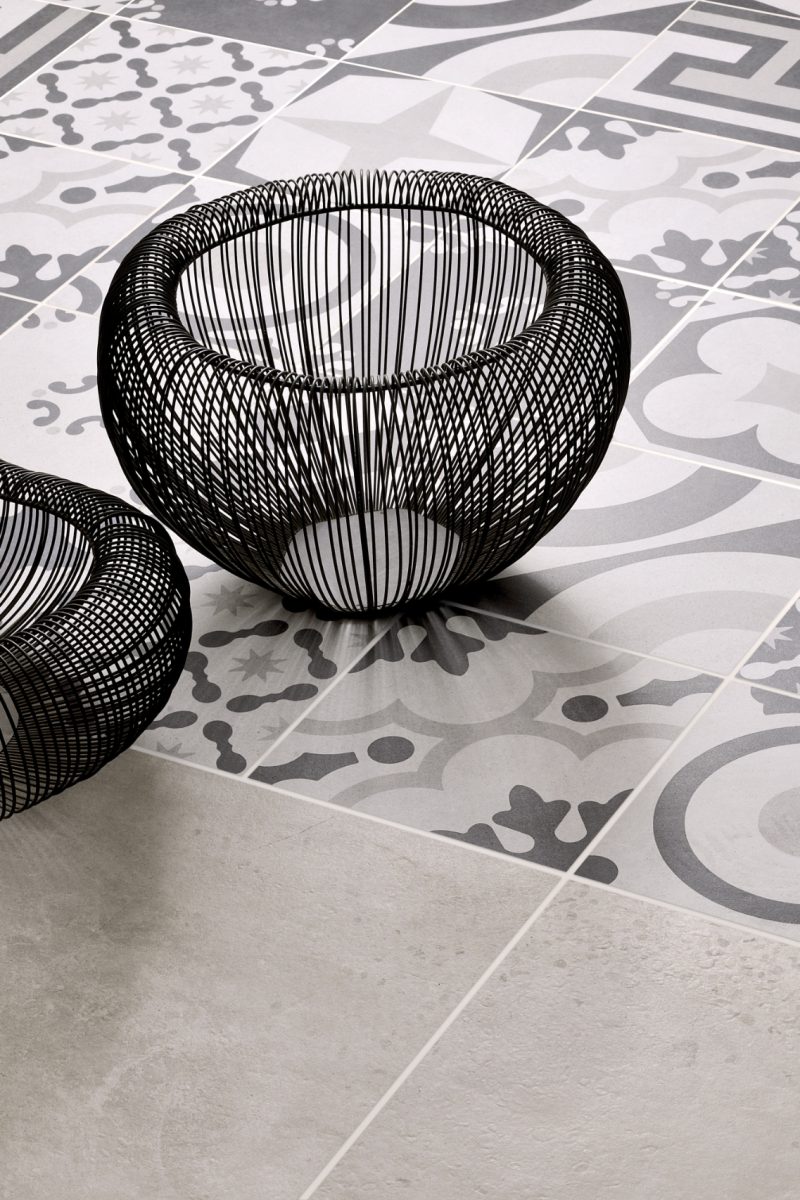 Cementine Black & White Mix 20 × 20