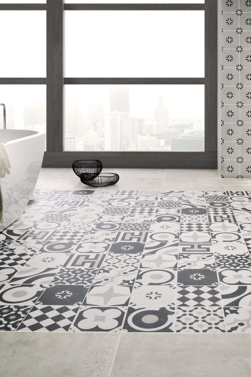 Cementine Black & White Mix 20 × 20