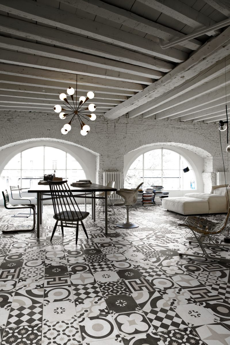 Cementine Black & White Mix 20 × 20