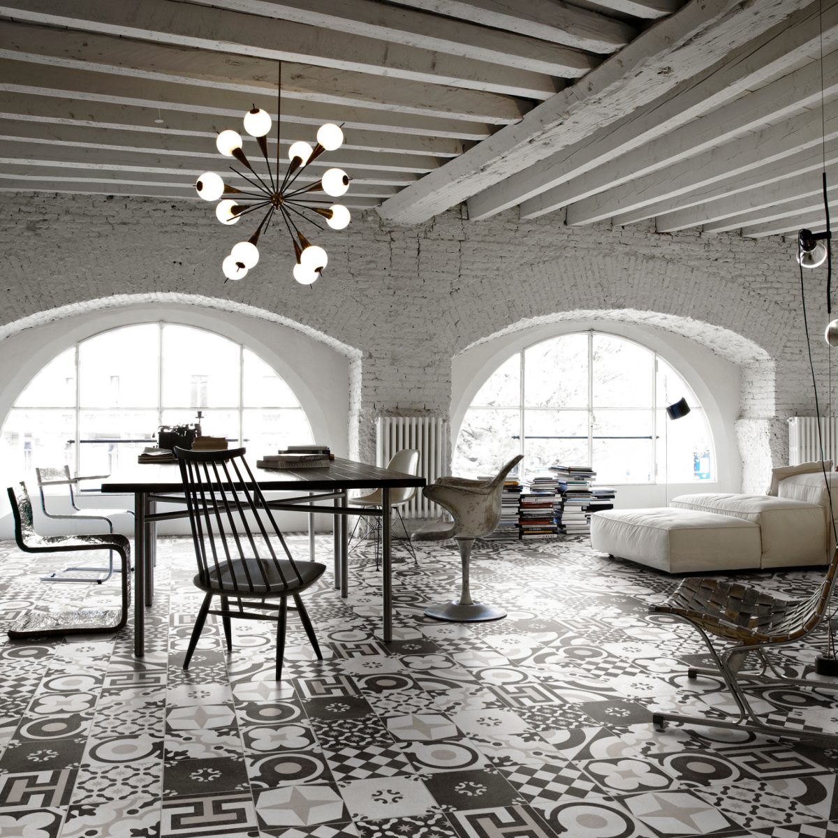 Cementine Black & White Mix 20 × 20